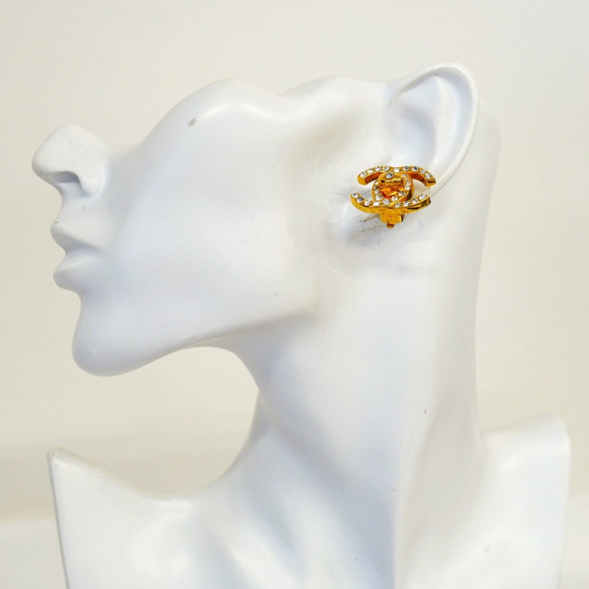 CC Logo Turnlock Clip-On Earrings Metal