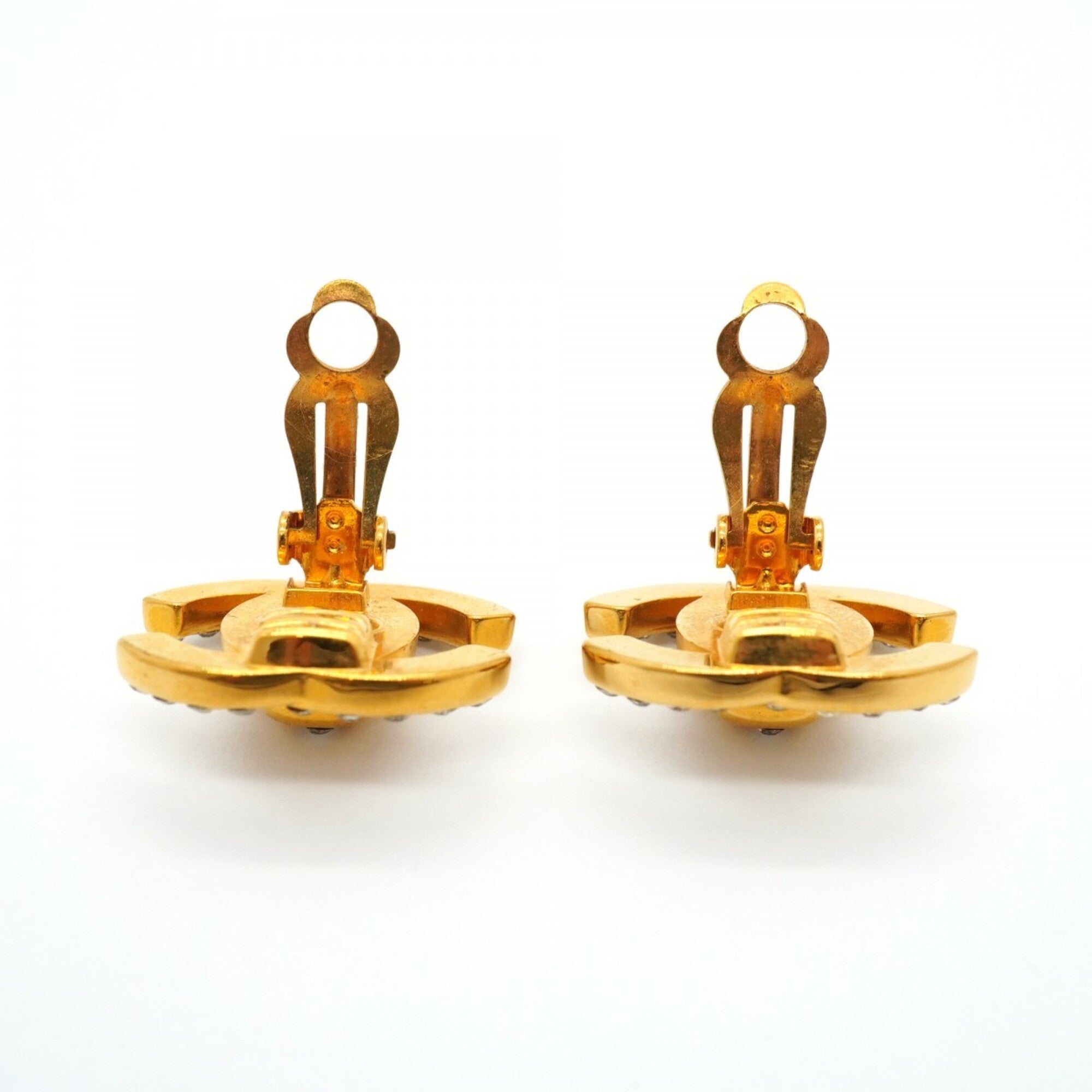 CC Logo Turnlock Clip-On Earrings Metal
