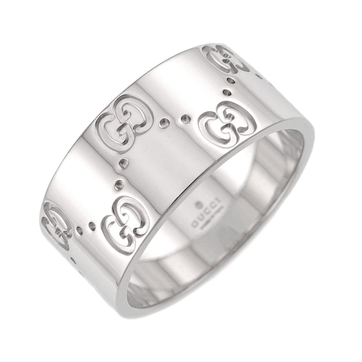 Icon Wide Ring 18K White Gold