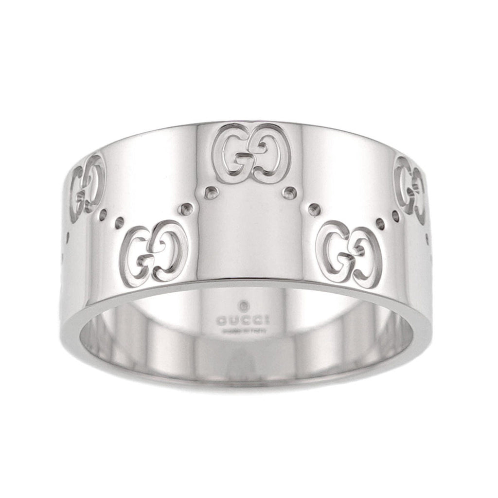 Icon Wide Ring 18K White Gold