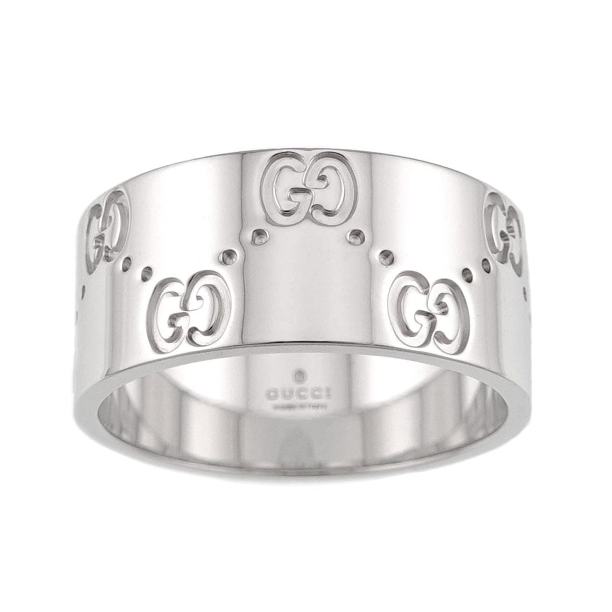 Icon Wide Ring 18K White Gold