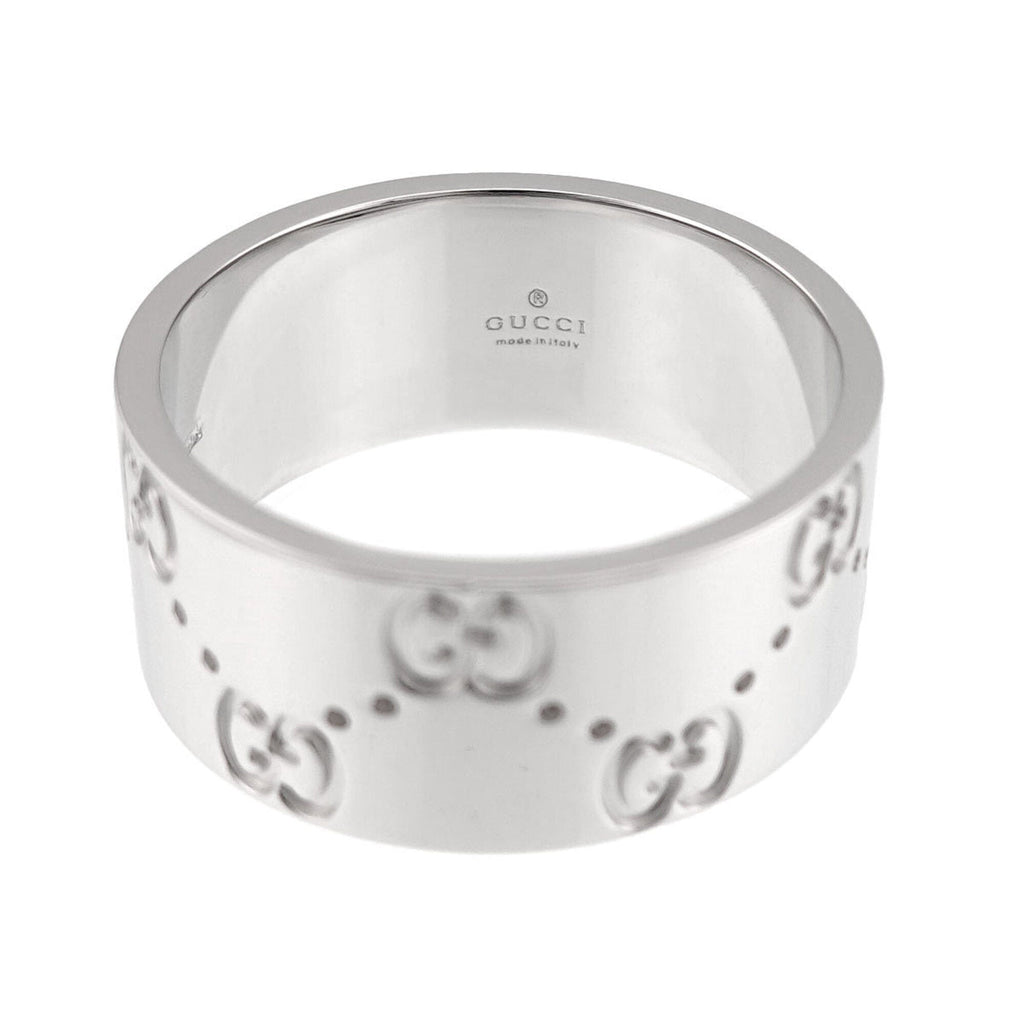 Icon Wide Ring 18K White Gold