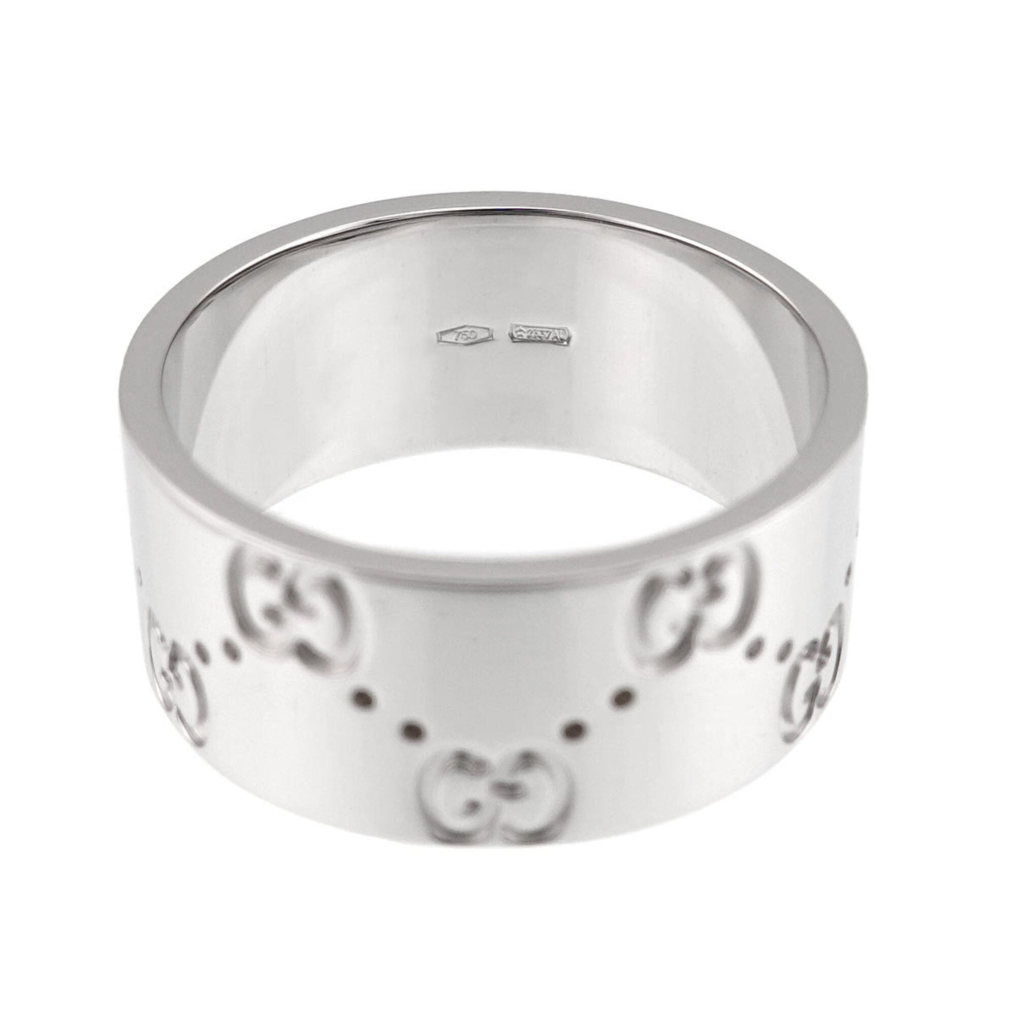 Icon Wide Ring 18K White Gold