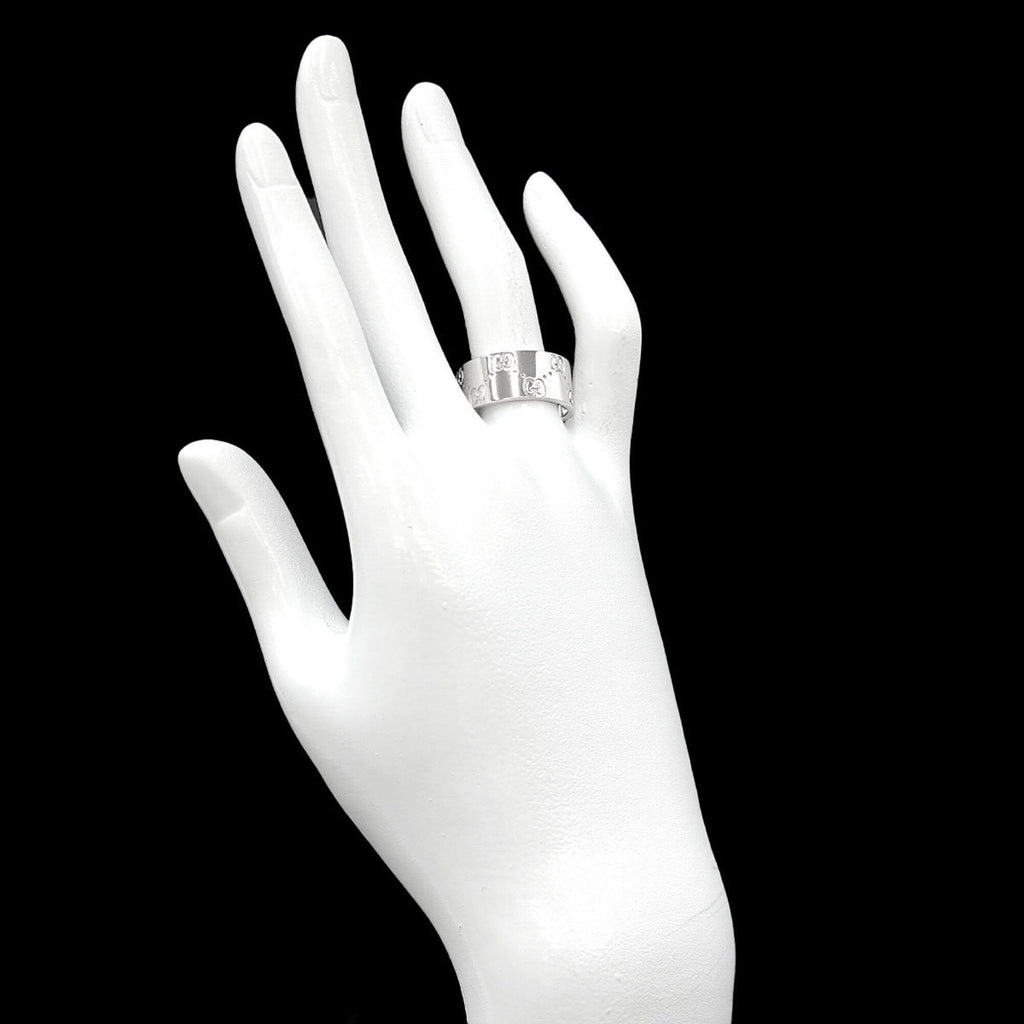 Icon Wide Ring 18K White Gold