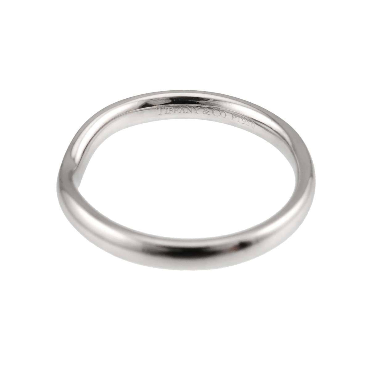 Wide Curved Band Ring Platinum