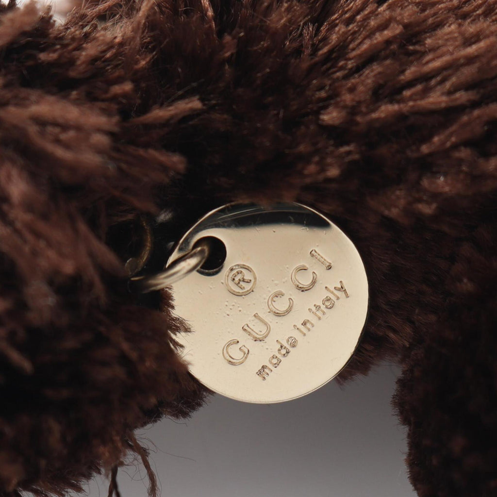 Charm Fur and Leather Beige and Brown Handbag Charm