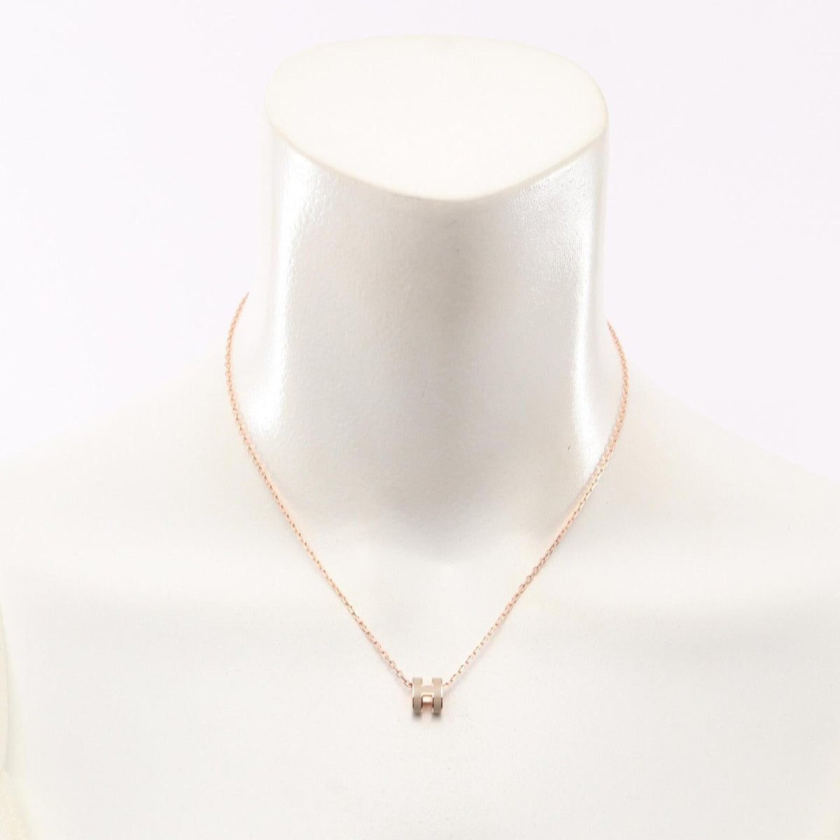 Pop H Pendant Necklace Gold-Tone Metal