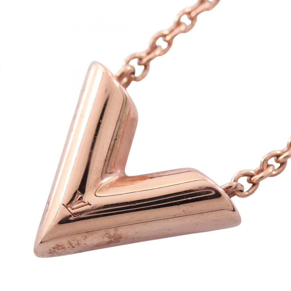 Essential V Pendant Necklace Gold