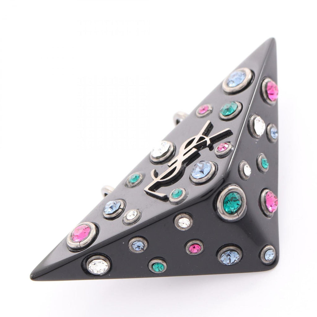 Rhinestone Clip-On Earrings Plastic and Rhinestone