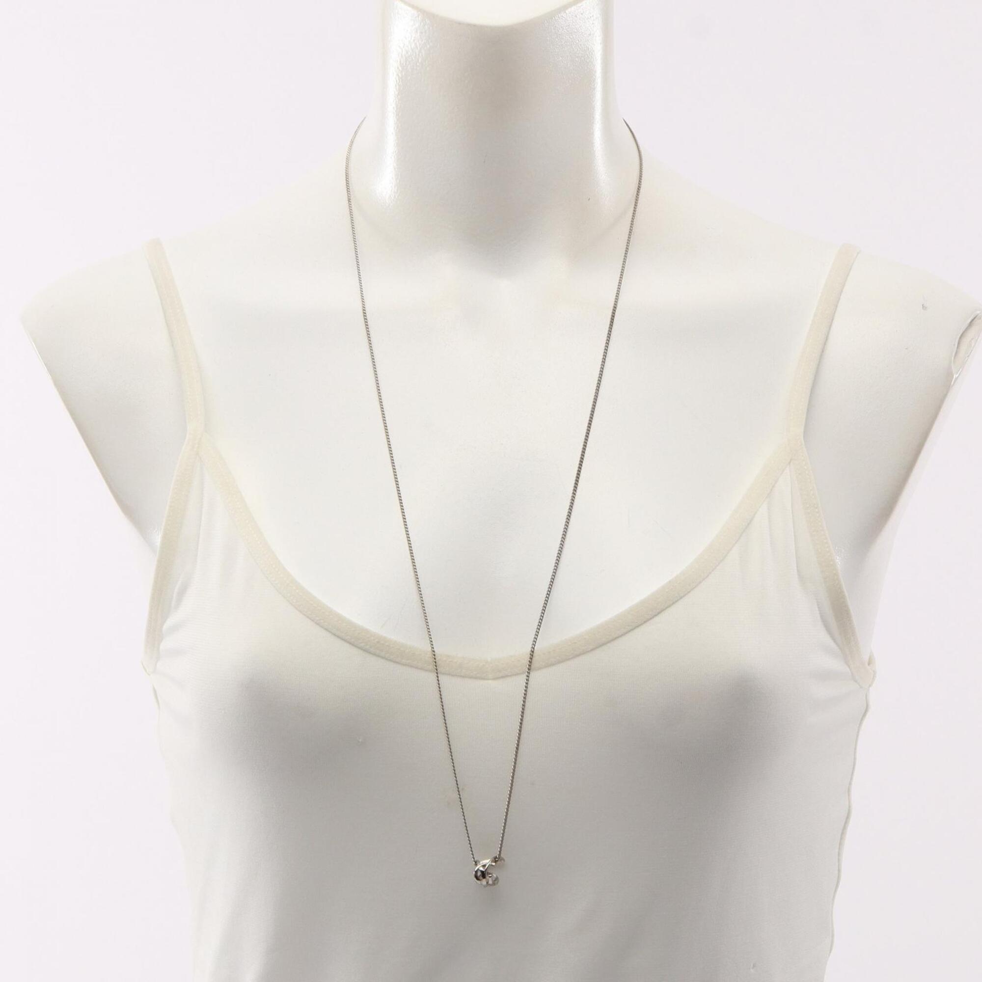 Pendant Necklace Silver Metal