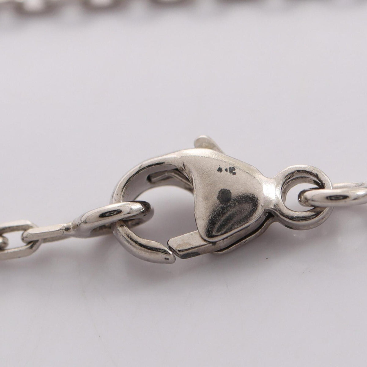Kelly Pendant Necklace Metal and Swift Leather