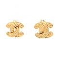 CC Logo Clip-On Earrings Metal Gold-Tone Metal