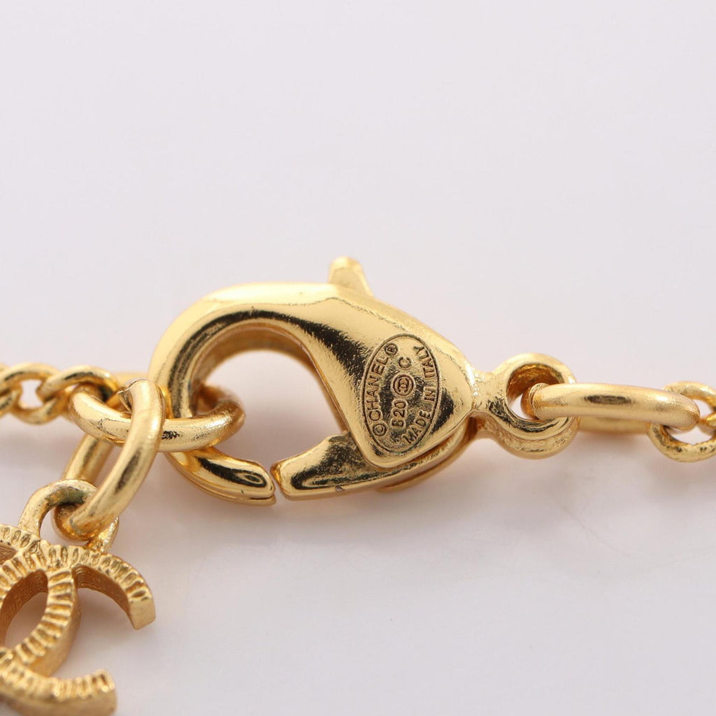 CC Logo Pendant Necklace Metal