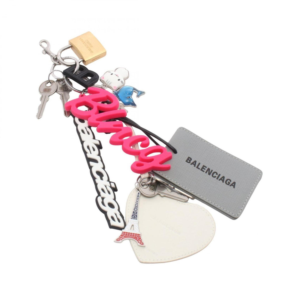Turner Charm Leather and Metal and Silicone Multi-Color Handbag Charm