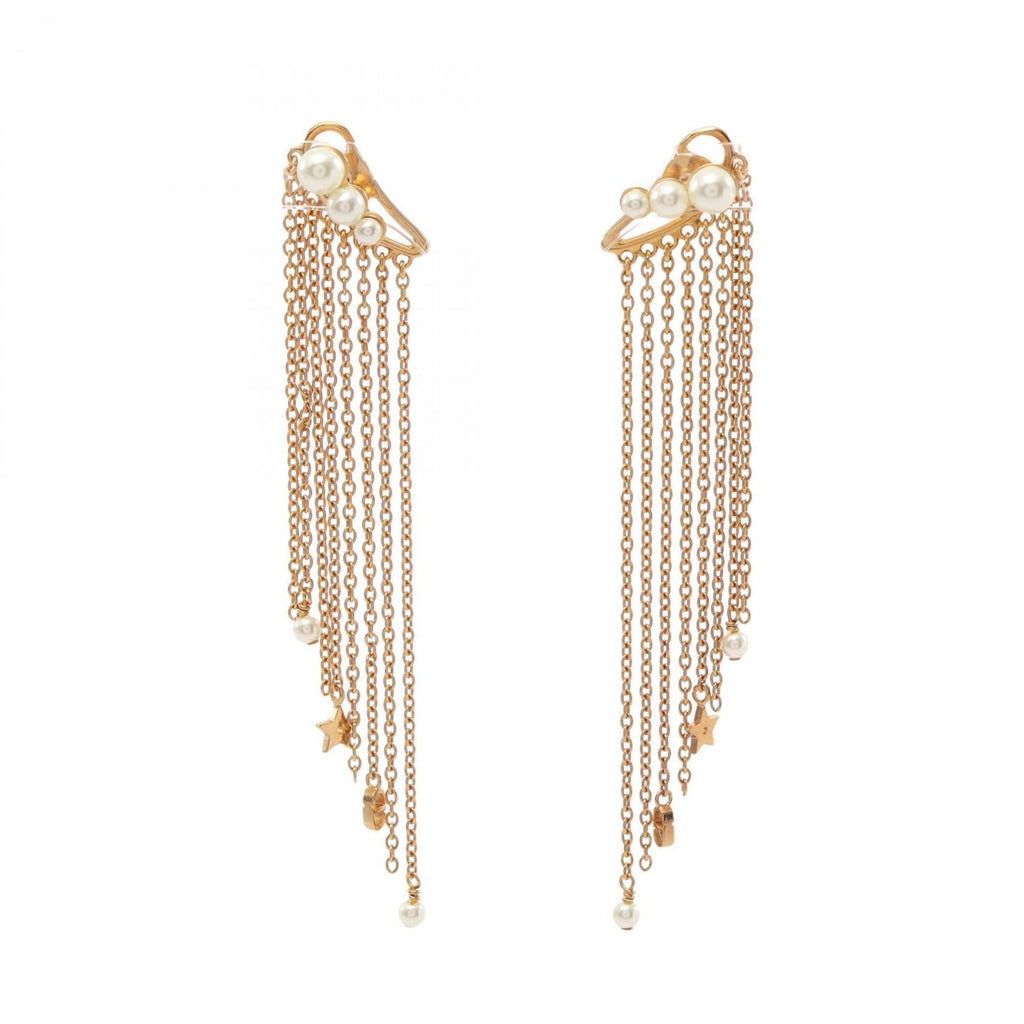 Pearl Earrings Gold and Faux Pearl