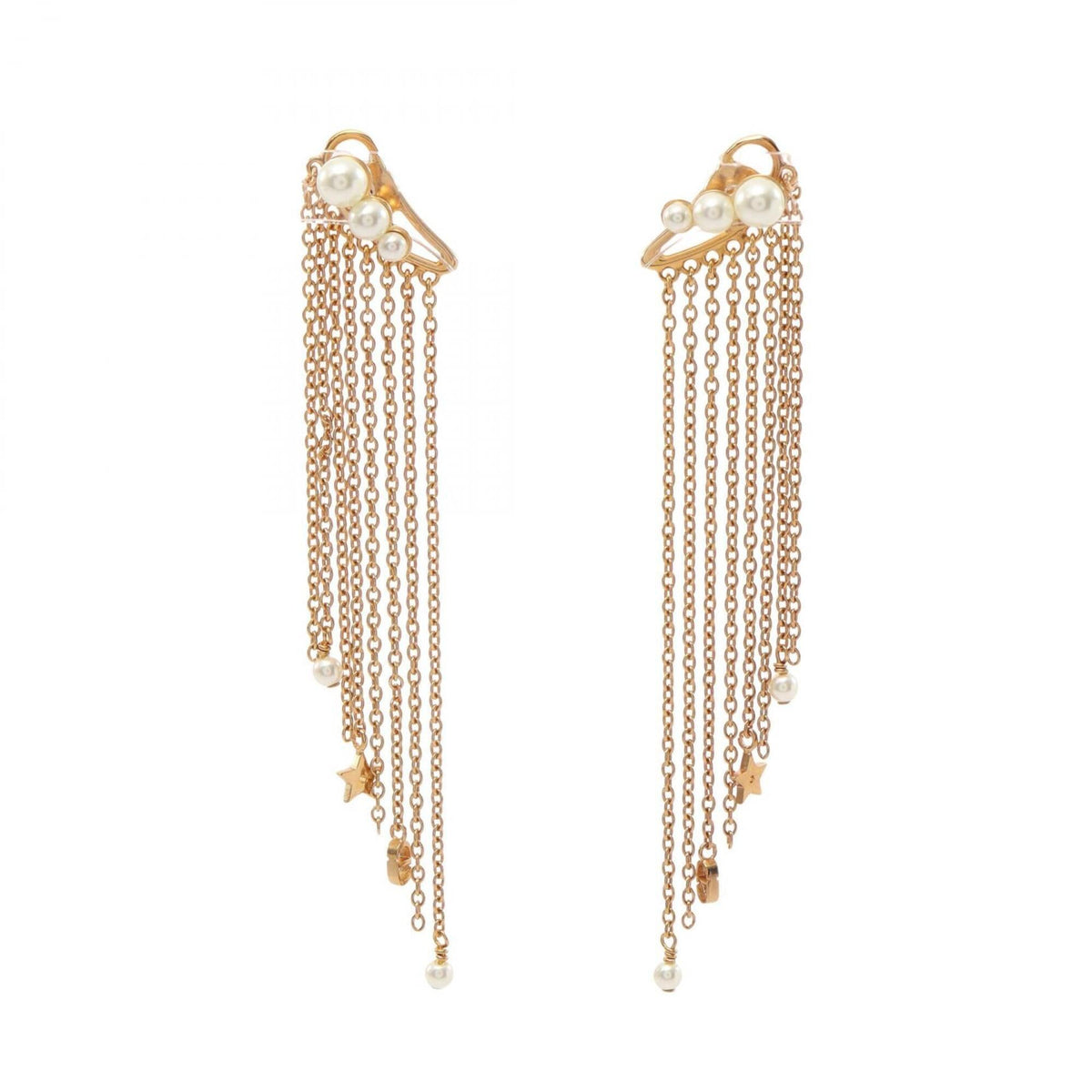 Pearl Earrings Gold and Faux Pearl