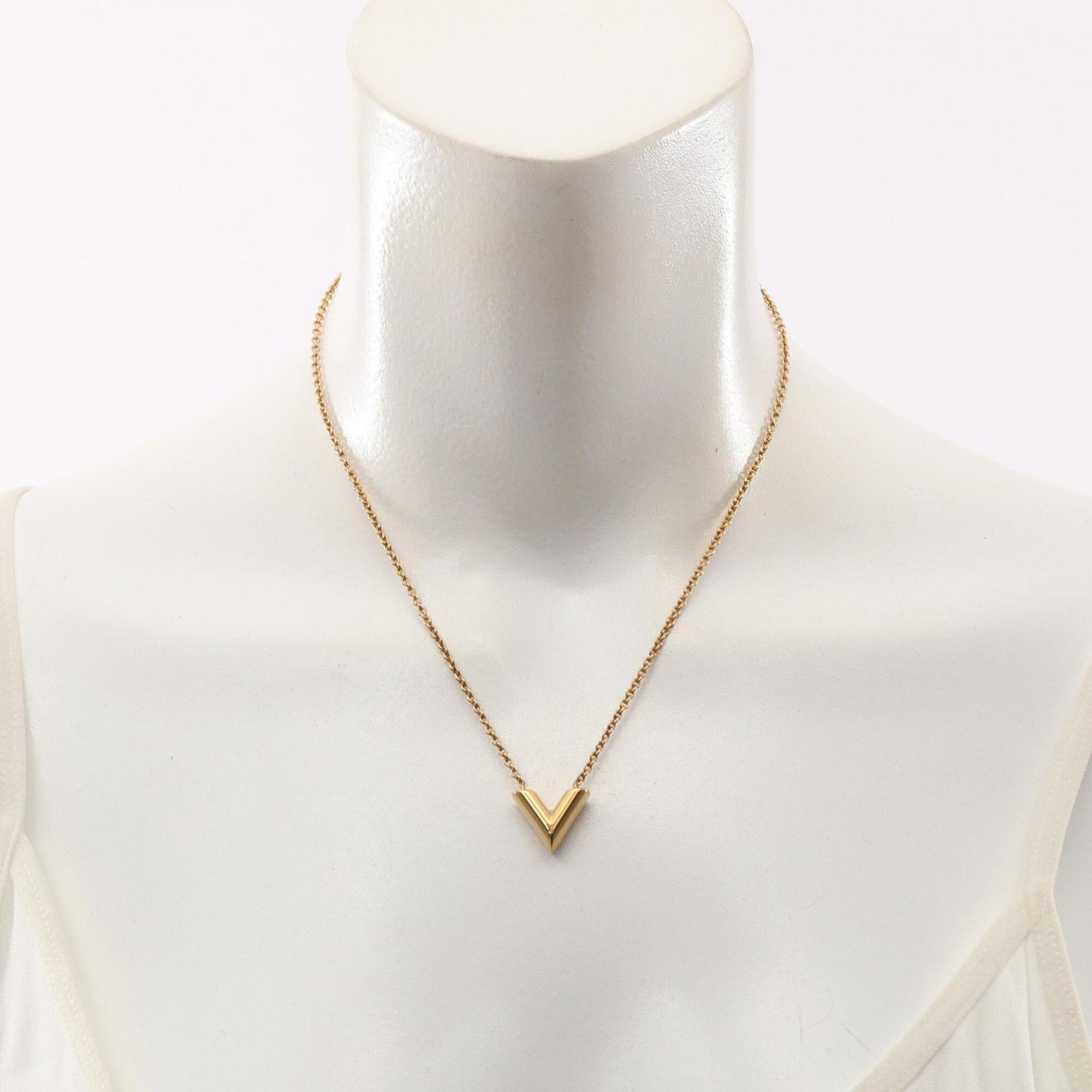 Essential V Pendant Necklace Gold Plated