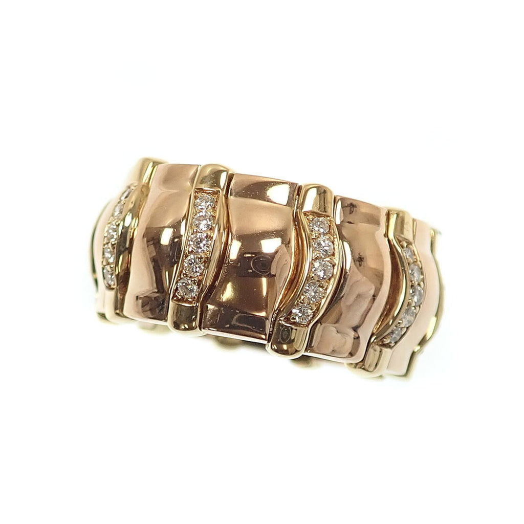 Tanagra Band Ring 18K Yellow Gold with Diamond
