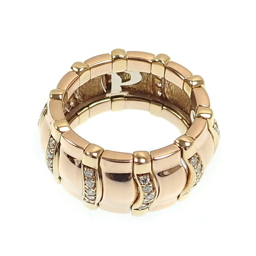 Tanagra Band Ring 18K Yellow Gold with Diamond
