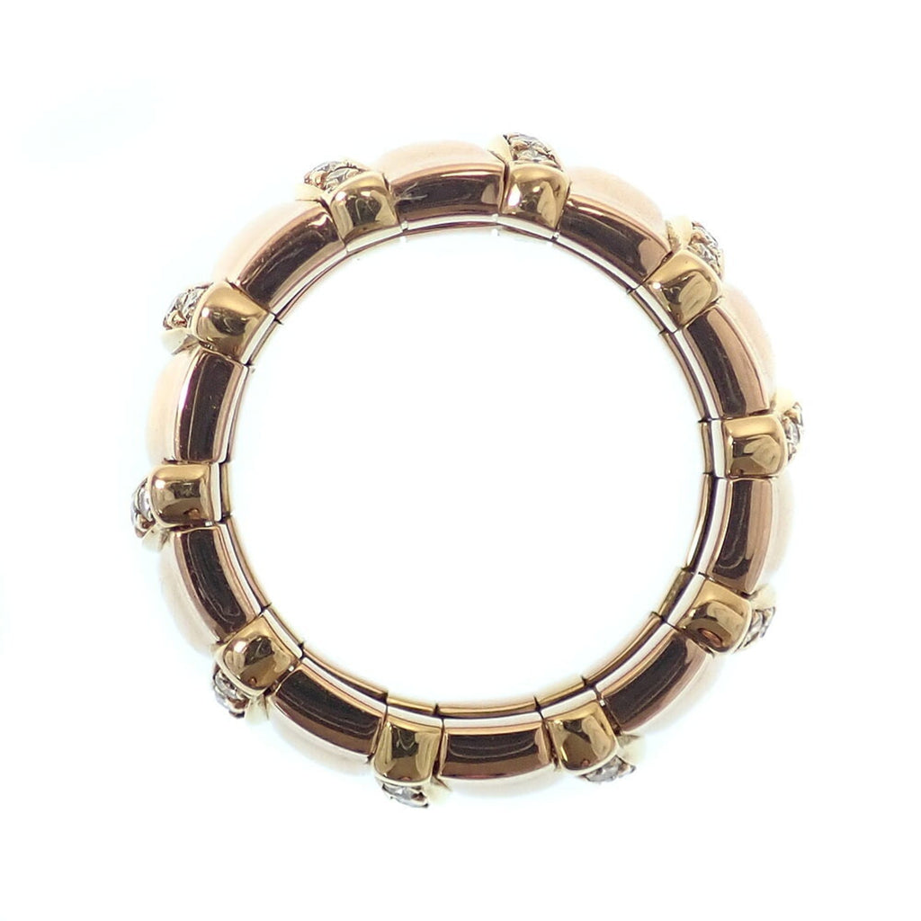 Tanagra Band Ring 18K Yellow Gold with Diamond