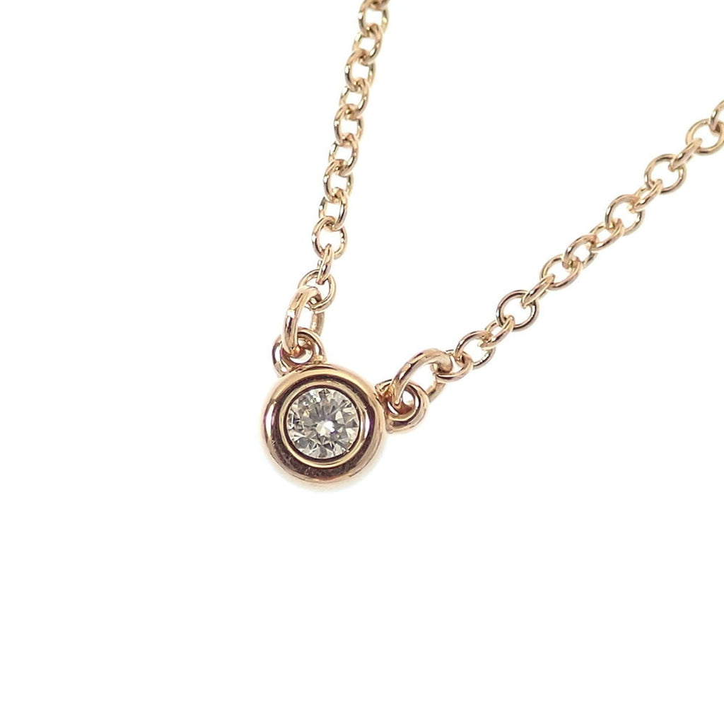 Elsa Peretti Diamonds By The Yard Pendant Necklace 18K Rose Gold and Diamond