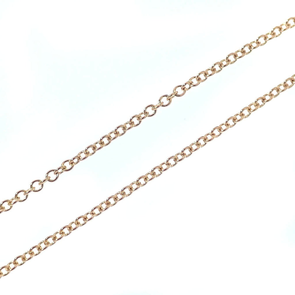 Elsa Peretti Diamonds By The Yard Pendant Necklace 18K Rose Gold and Diamond