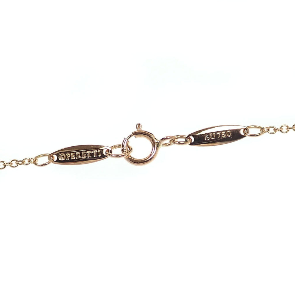 Elsa Peretti Diamonds By The Yard Pendant Necklace 18K Rose Gold and Diamond