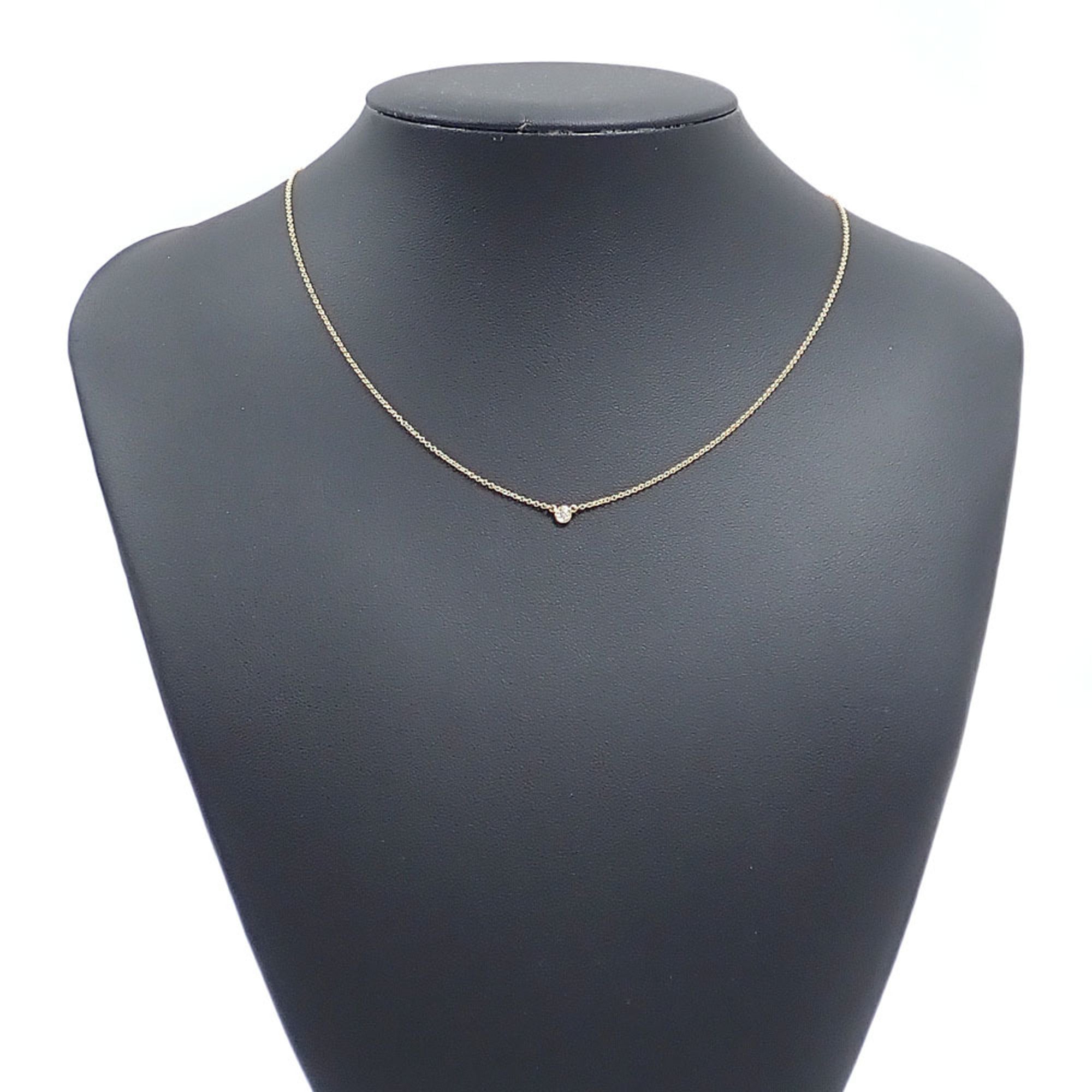 Elsa Peretti Diamonds By The Yard Pendant Necklace 18K Yellow Gold and Diamond