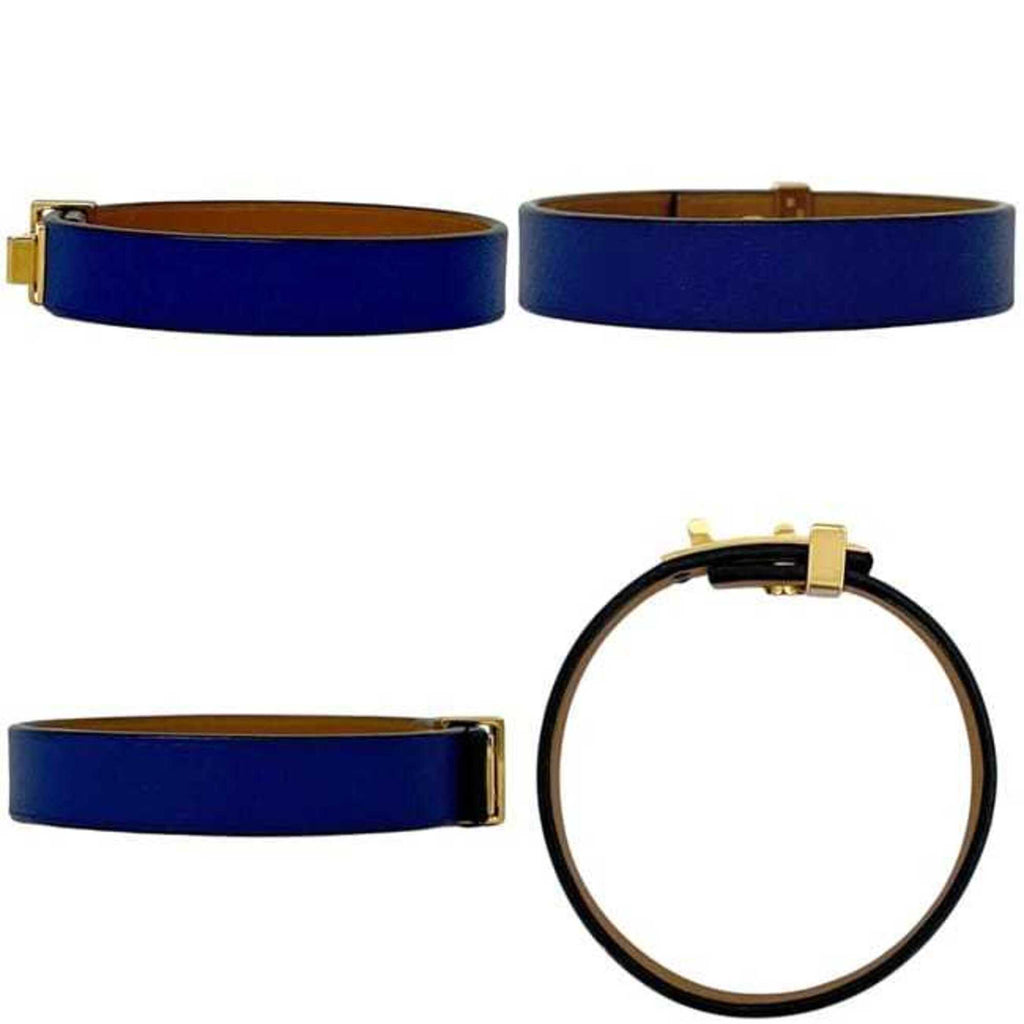 Mini Dog Bracelet Leather and Swift Leather Navy