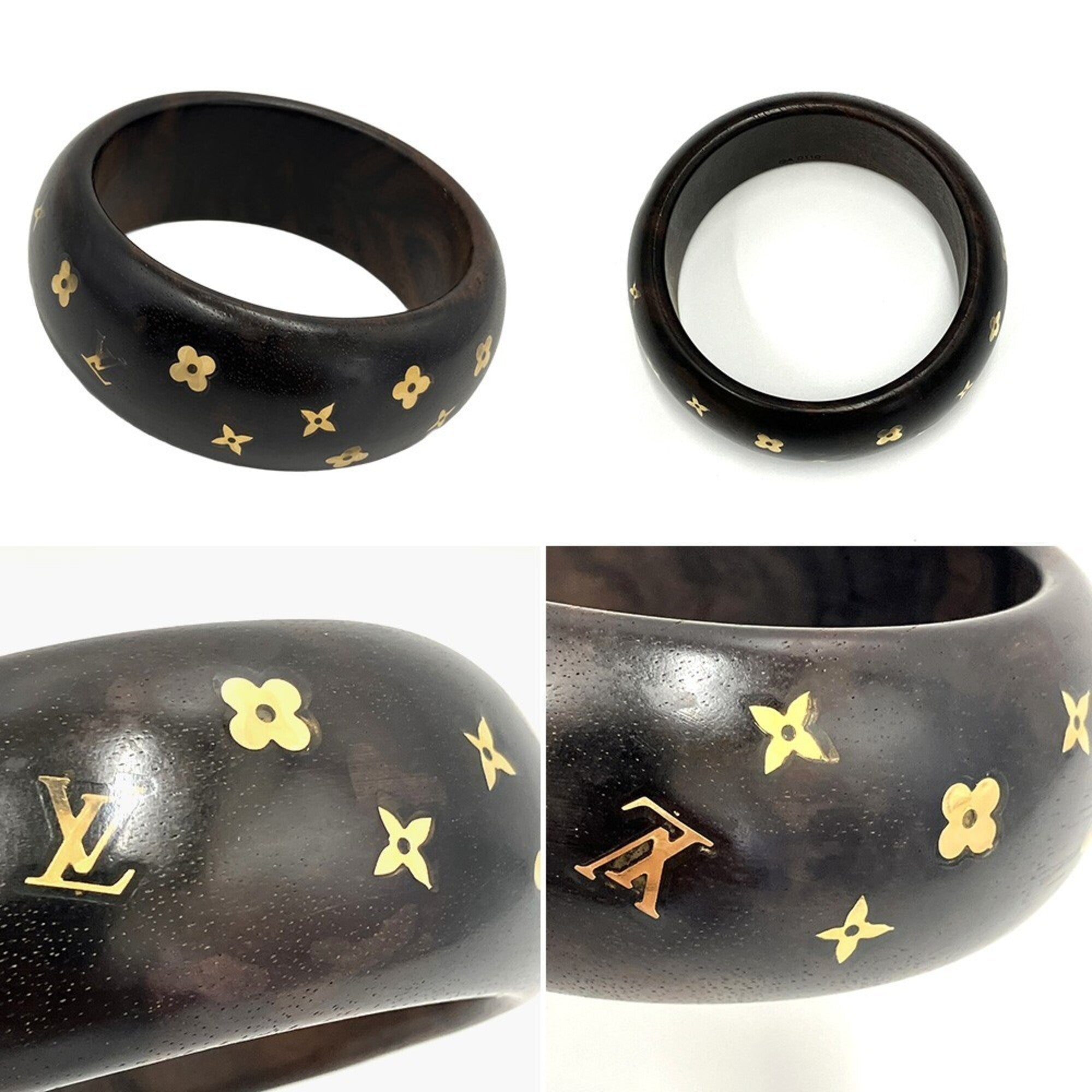 Sylvania Bracelet Brass and Wood Brown