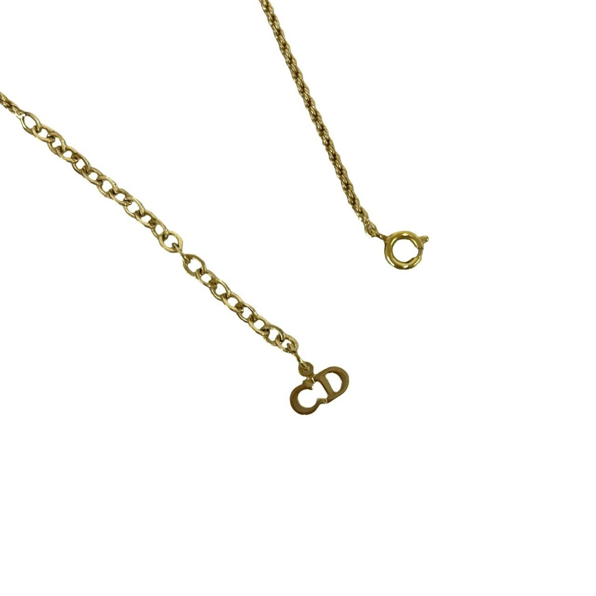 Vintage CD Pendant Necklace Gold