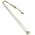 Vintage CD Pendant Necklace Gold