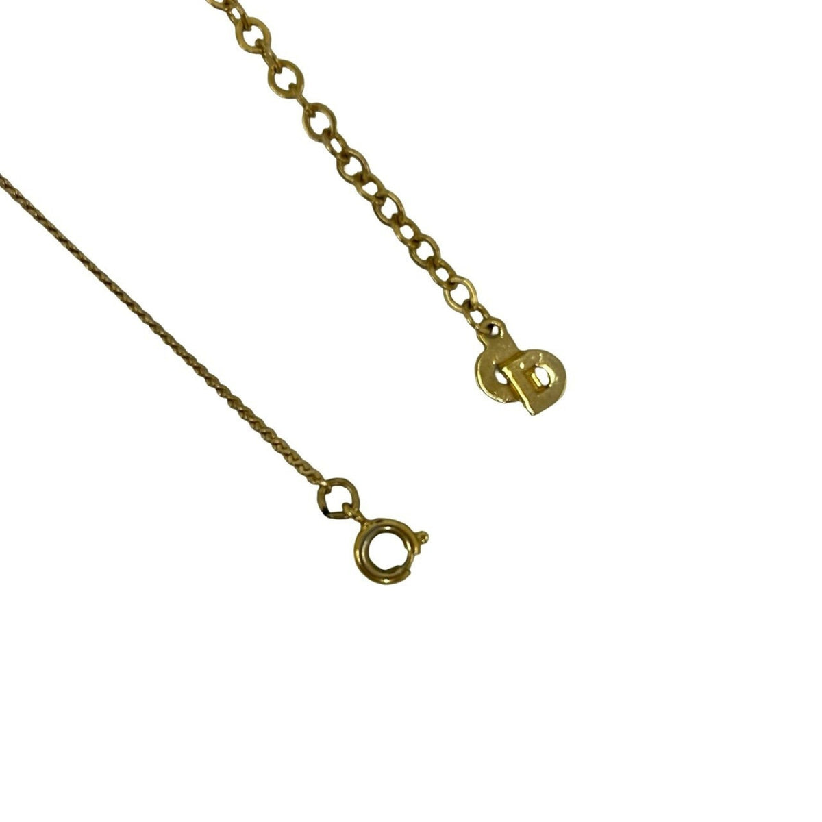 Vintage CD Pendant Necklace Gold