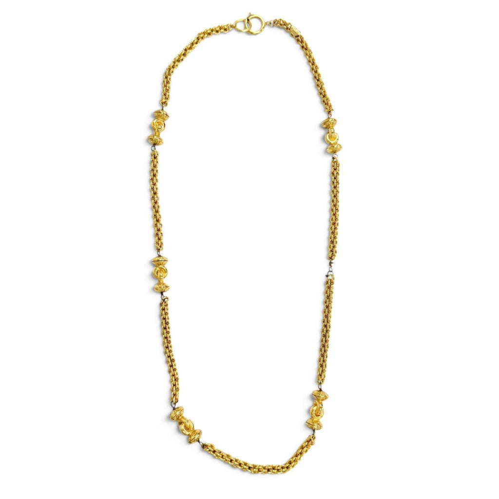 CC Logo Chain Pendant Necklace Metal