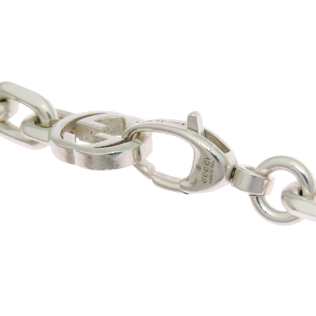 Interlocking G Pendant Necklace Sterling Silver