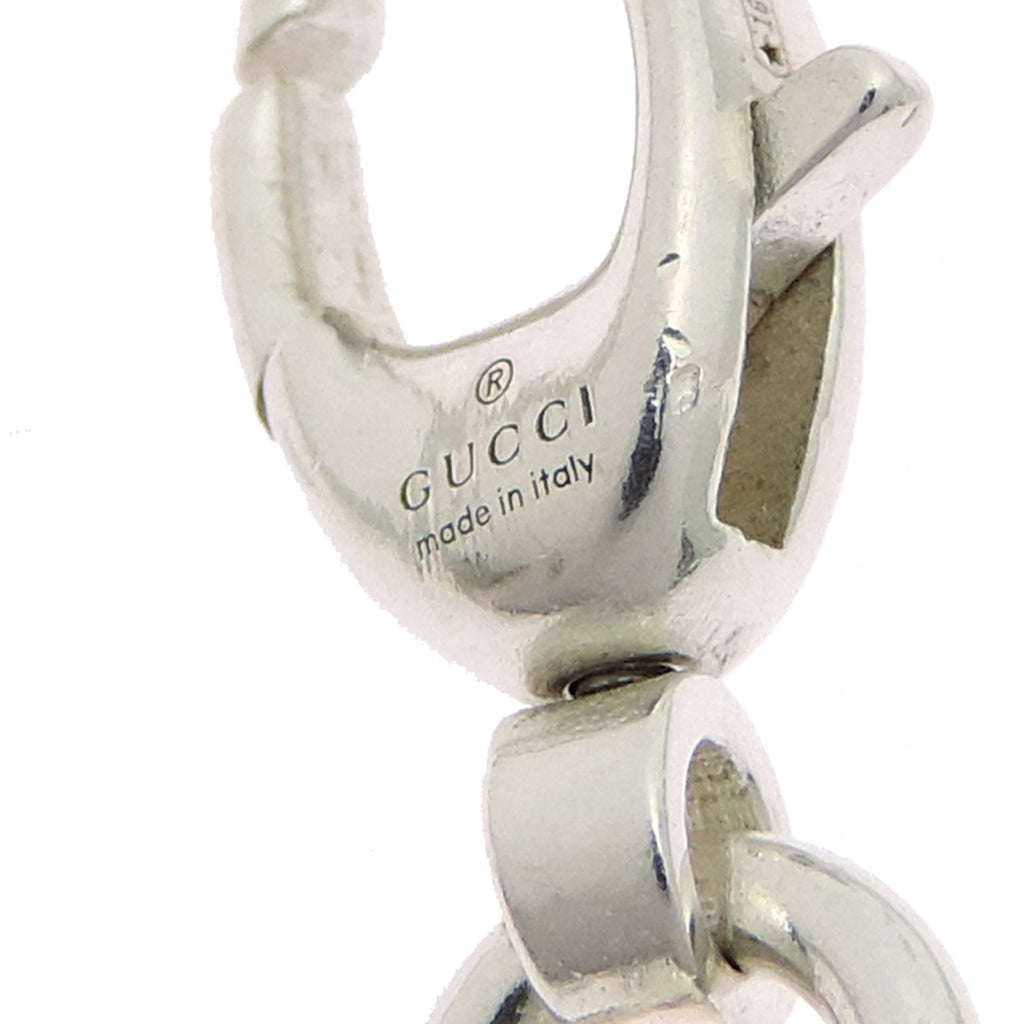 Interlocking G Pendant Necklace Sterling Silver