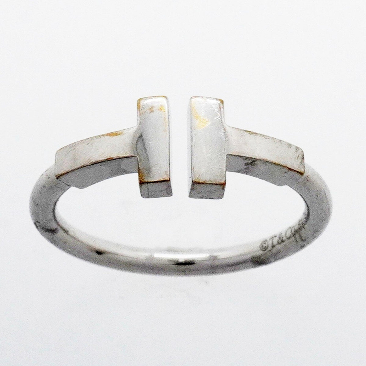 T Wire Ring 18K White Gold