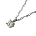 Solitaire Pendant Necklace Platinum with Diamond
