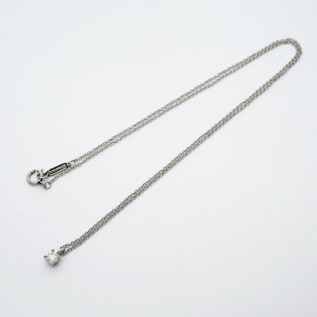 Solitaire Pendant Necklace Platinum with Diamond