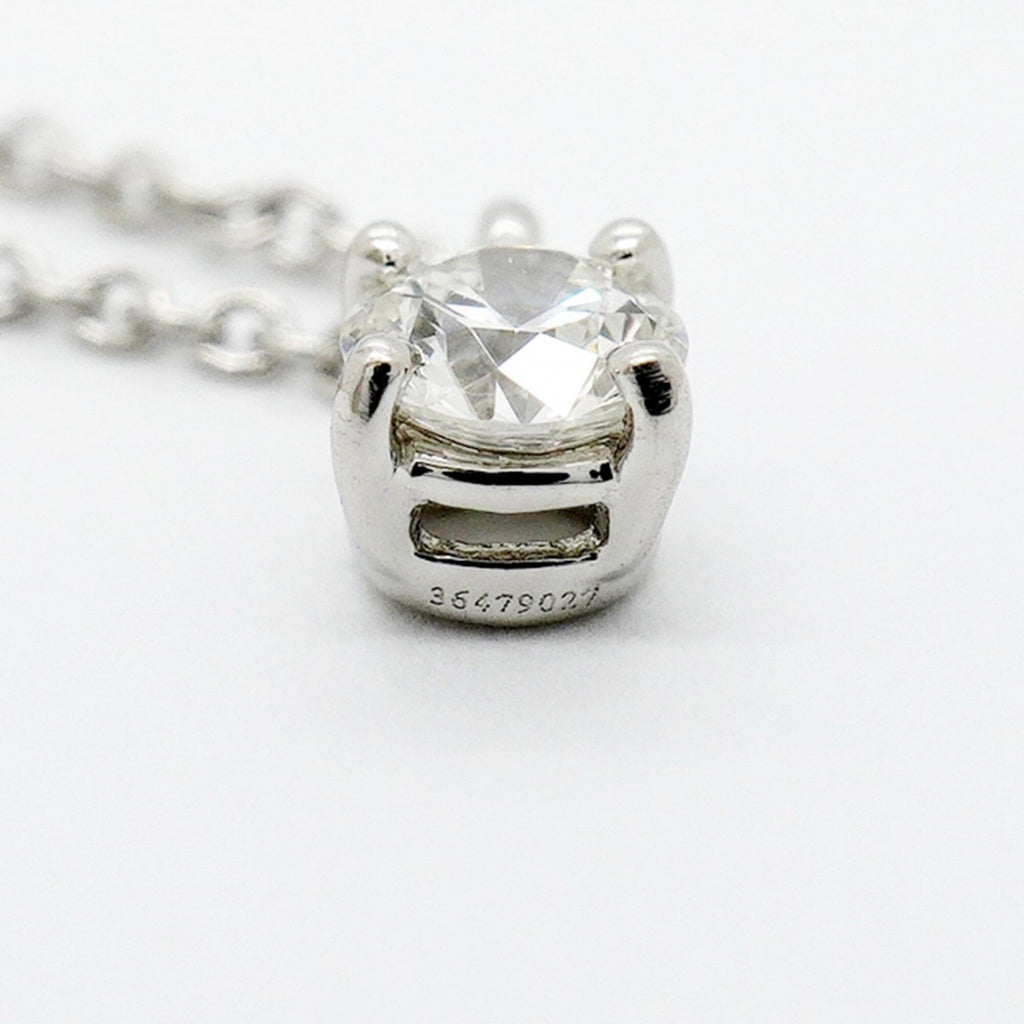 Solitaire Pendant Necklace Platinum with Diamond