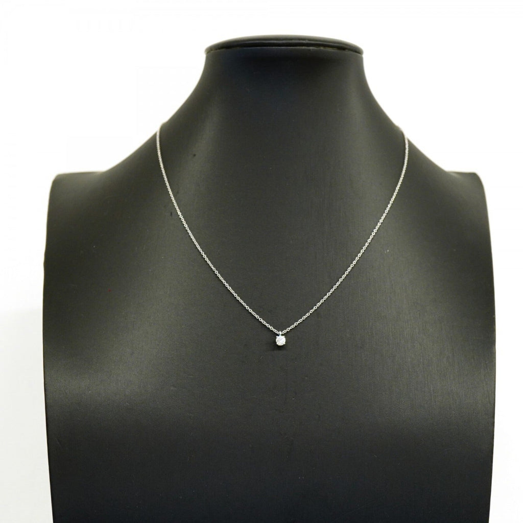 Solitaire Pendant Necklace Platinum with Diamond