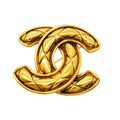 CC Logo Brooch Metal