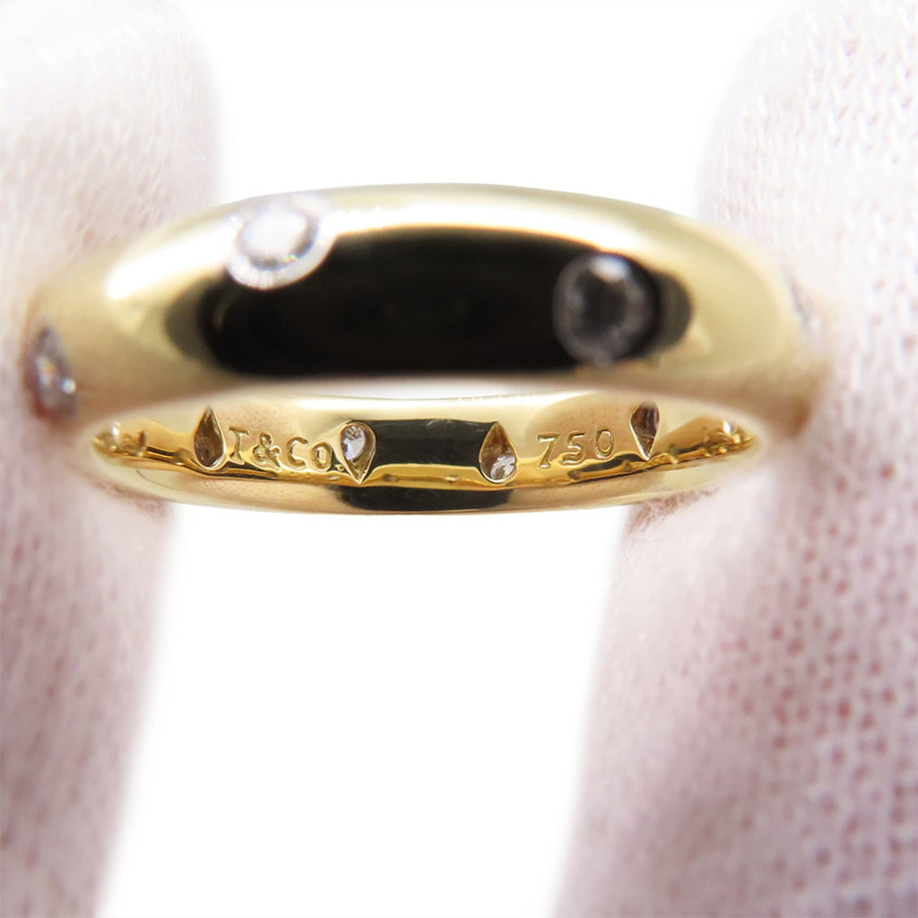 Band Ring Platinum and 18K Yellow Gold With Diamond