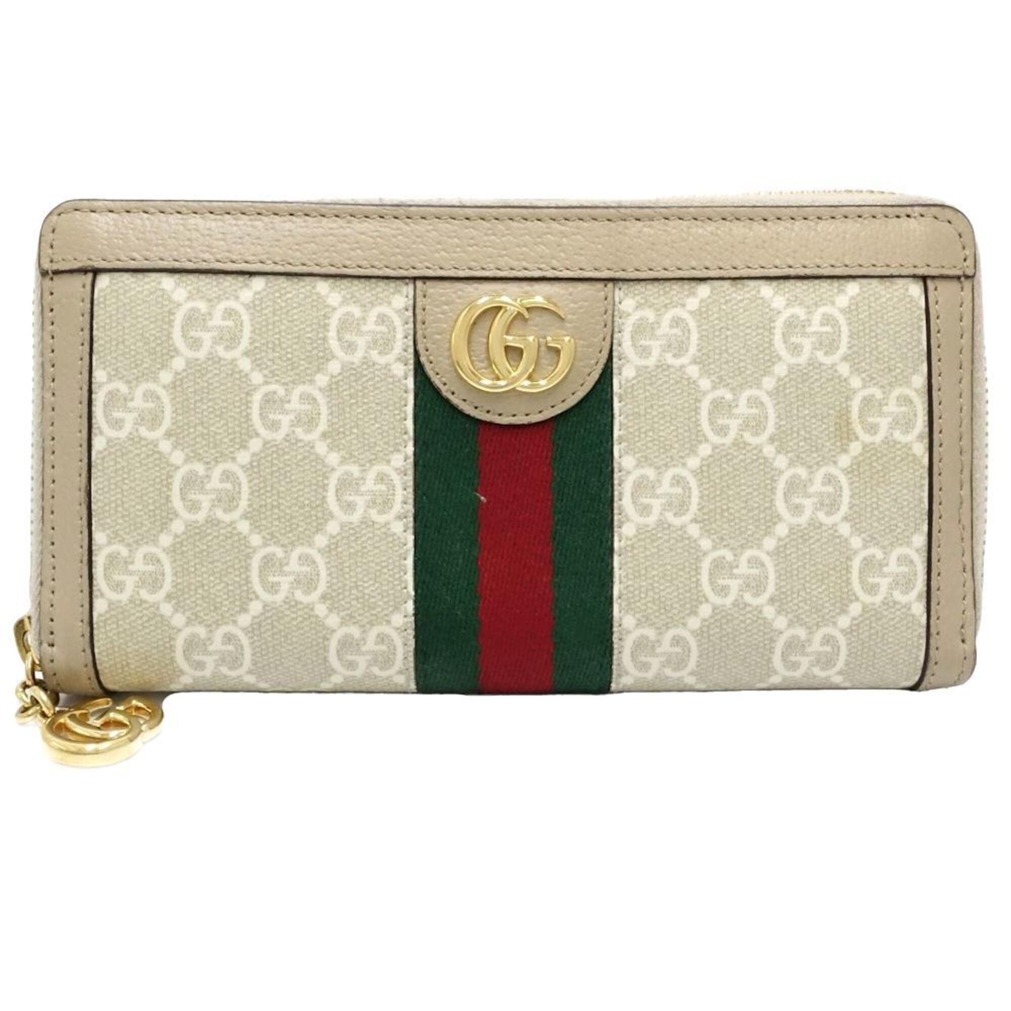 Ophidia Zip Around Wallet GG Coated Canvas