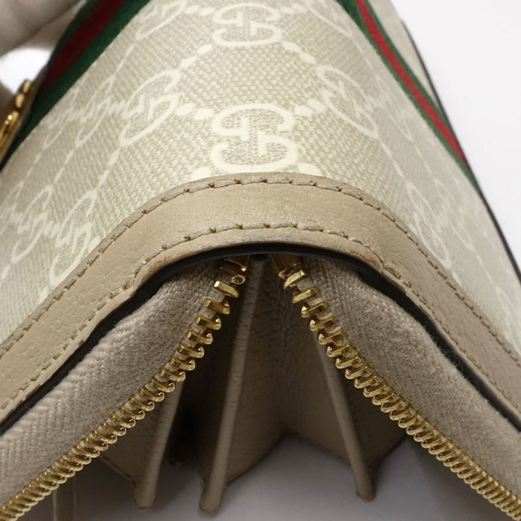 Ophidia Zip Around Wallet GG Coated Canvas