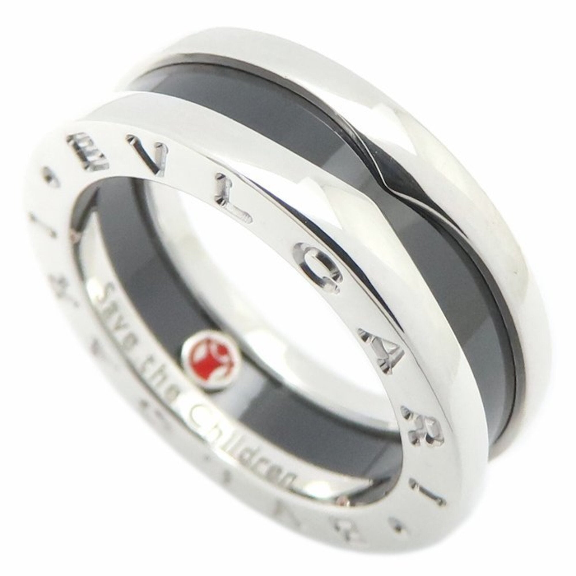 B.Zero1 Ring Sterling Silver and Ceramic