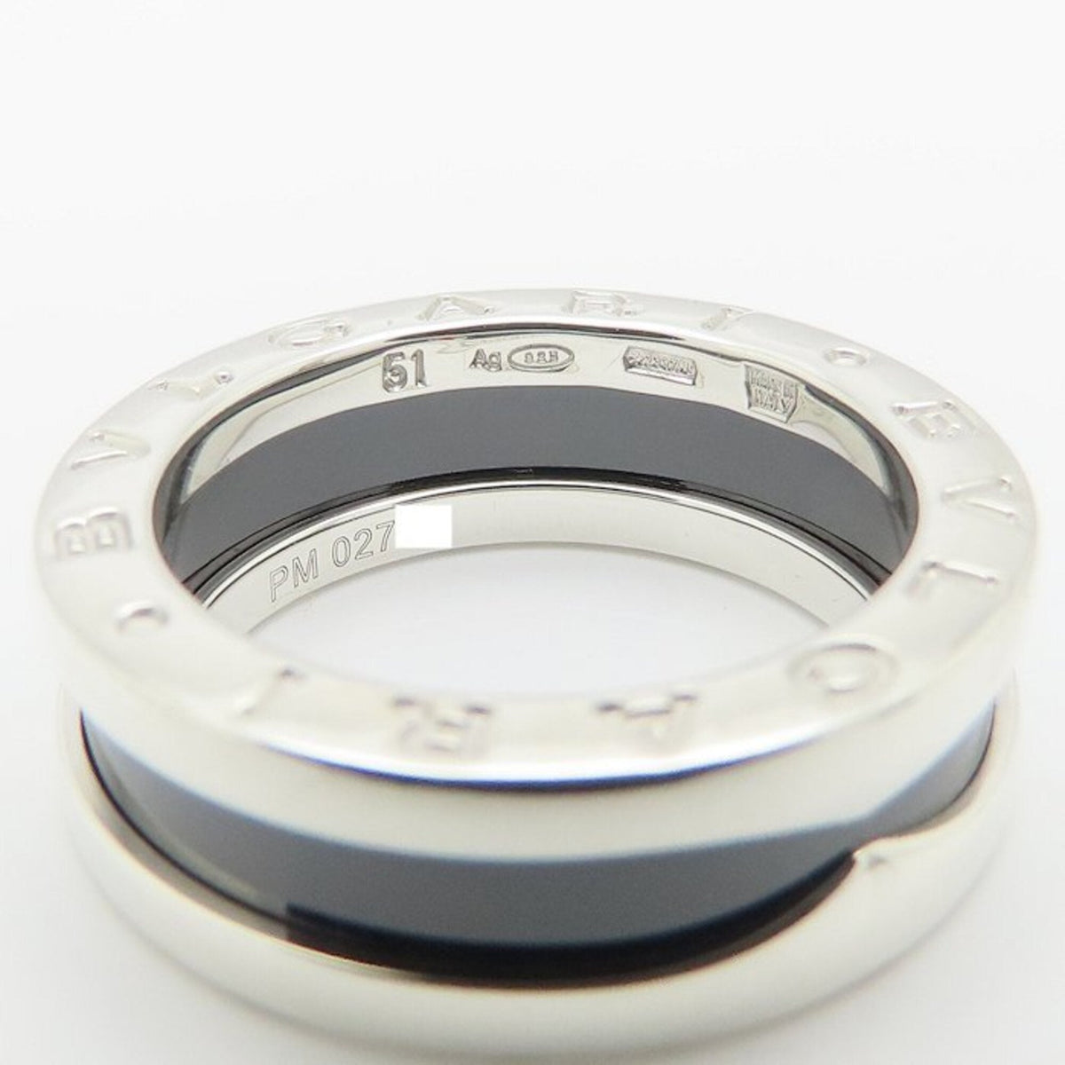 B.Zero1 Ring Sterling Silver and Ceramic