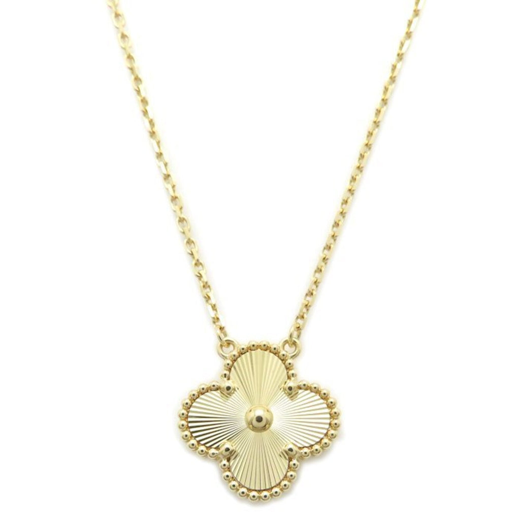 Vintage Alhambra Pendant Necklace 18K Yellow Gold
