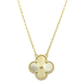 Vintage Alhambra Pendant Necklace 18K Yellow Gold