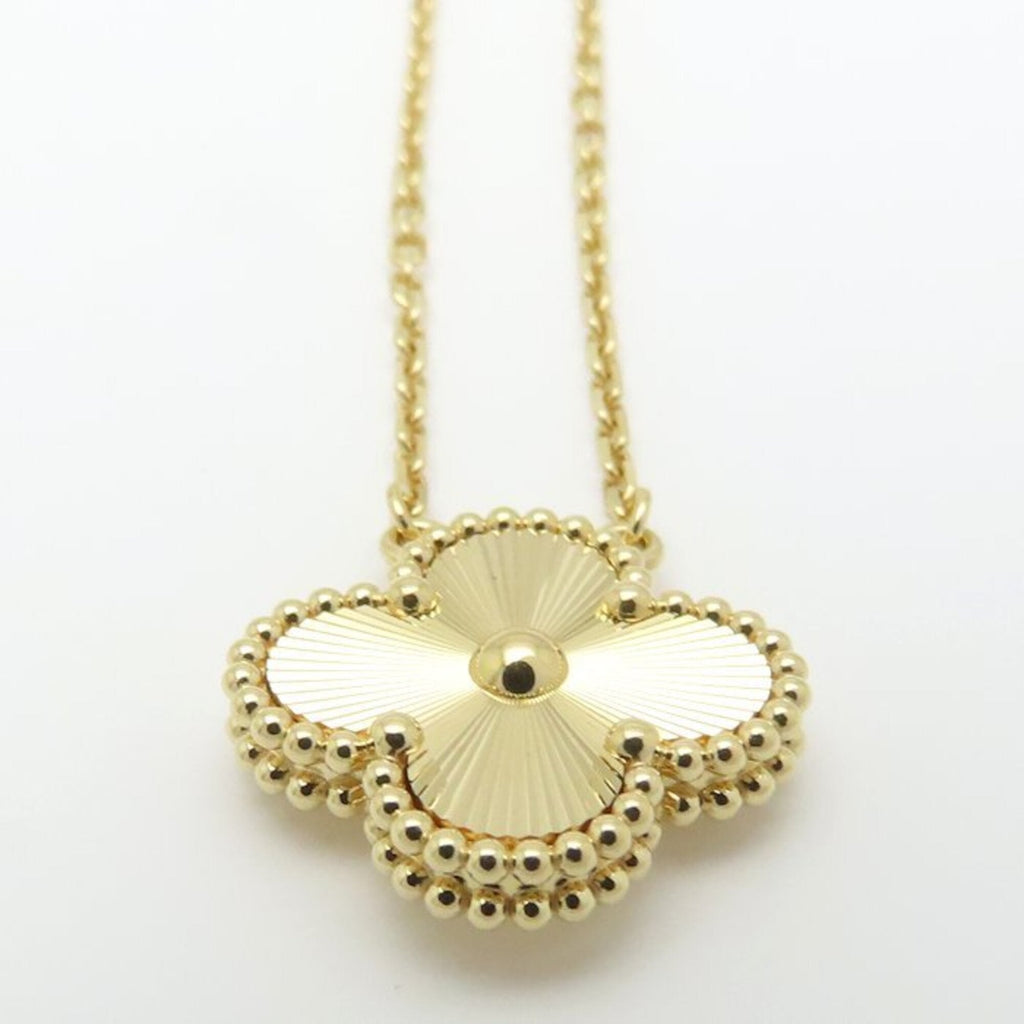 Vintage Alhambra Pendant Necklace 18K Yellow Gold